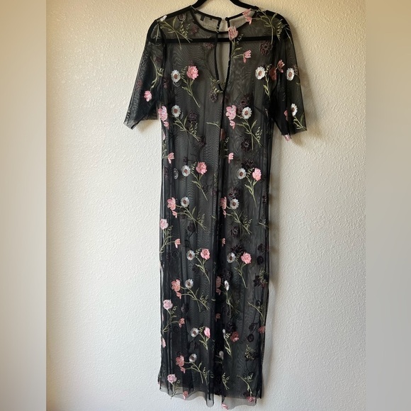 Sheer Floral Dress - Picture 8 of 8